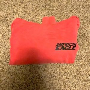 Pinkish reddish American eagle hoodie